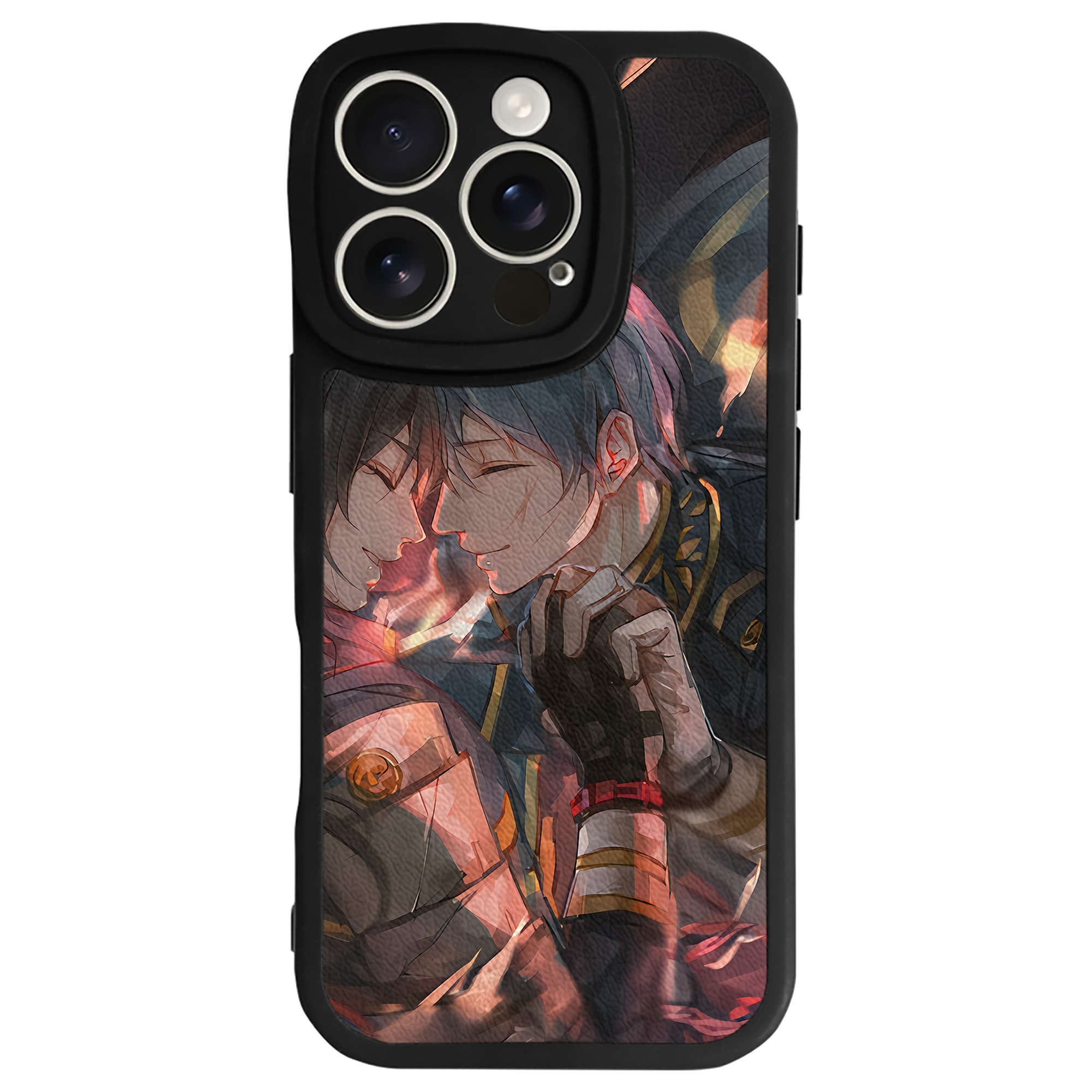 （画像用） 刀剣乱舞 Touken Ranbu 【iPhone 16シリーズ対応】シリコンスマホケース（レザー調） 材質：シリコン